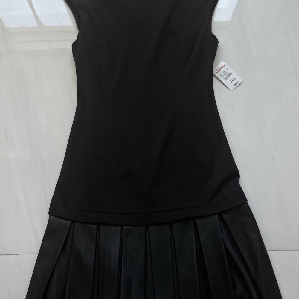 Ivanka Trump Elegant Black Pleated Mini Dress